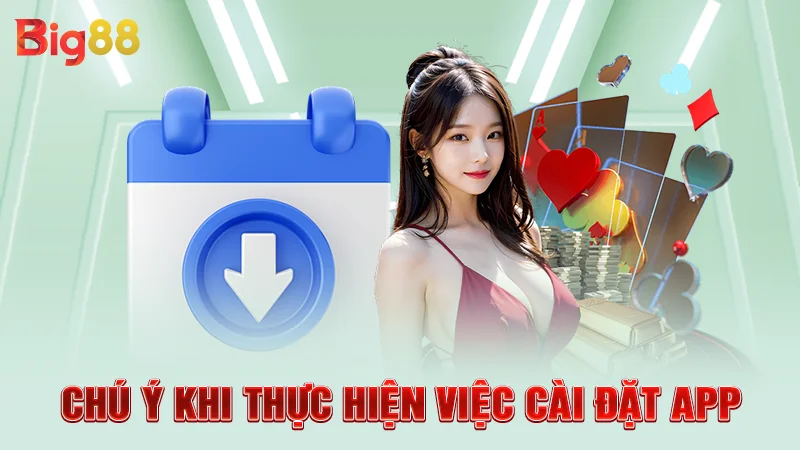 Chú ý khi thực hiện việc cài đặt app 