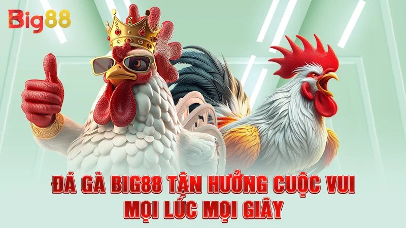 Đá gà Big88 tận hưởng cuộc vui mọi lúc mọi giây