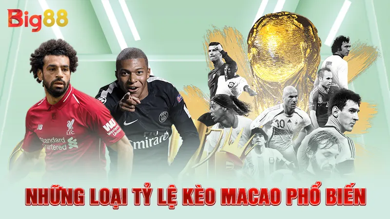 Tỷ Lệ Kèo Macao - Thể Loại Cá Cược Hấp Dẫn Nhất Năm 2025 2 Những loại tỷ lệ kèo Macao phổ biến