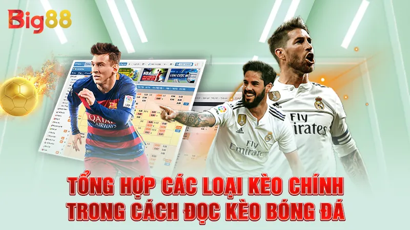 Tổng hợp các loại kèo chính trong cách đọc kèo bóng đá